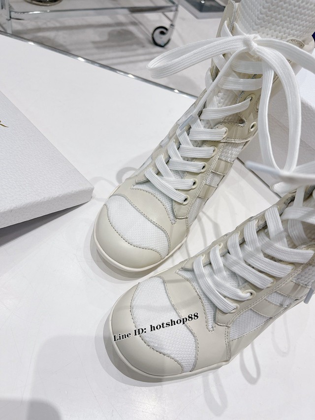 Dior迪奧CRUISE2022早春度假系列高跟裸靴網靴 dx2923